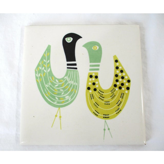 Prototype Mid Century Bids Tile by Mosaic Tile Company For Sale In Cincinnati - Image 6 of 6