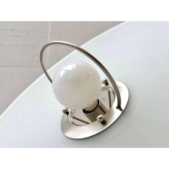 Vintage Pendant Lamp with Opal Glass Shade, 1970s For Sale - Image 9 of 11