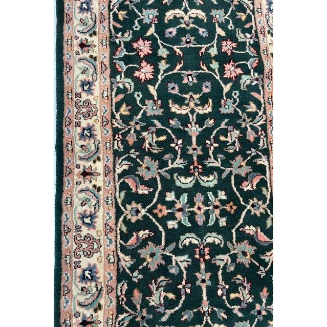 Persian Indo Kashan , 2'7" X 18'5" For Sale - Image 3 of 5