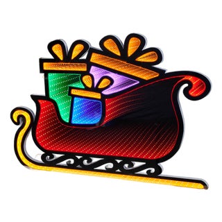 Santa's Sleigh Ekkolight 24.5"L For Sale