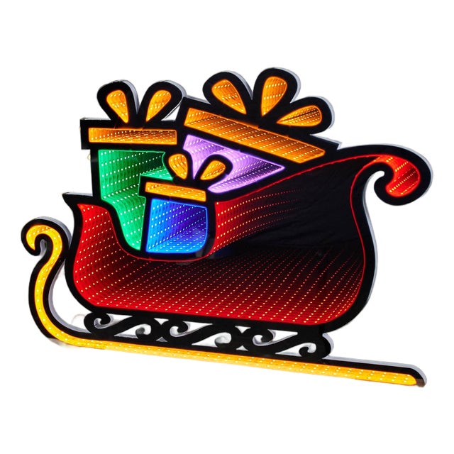Santa's Sleigh Ekkolight 24.5"L For Sale