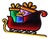 Santa's Sleigh Ekkolight 24.5"L For Sale