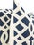 Schumacher Schumacher Imperial Trellis II Ivory and Navy Pillow Cover For Sale - Image 4 of 5