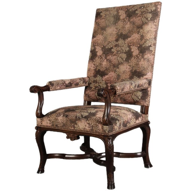 Baroque Antique Baroque Chair with Carving, 1880 For Sale - Image 3 of 18