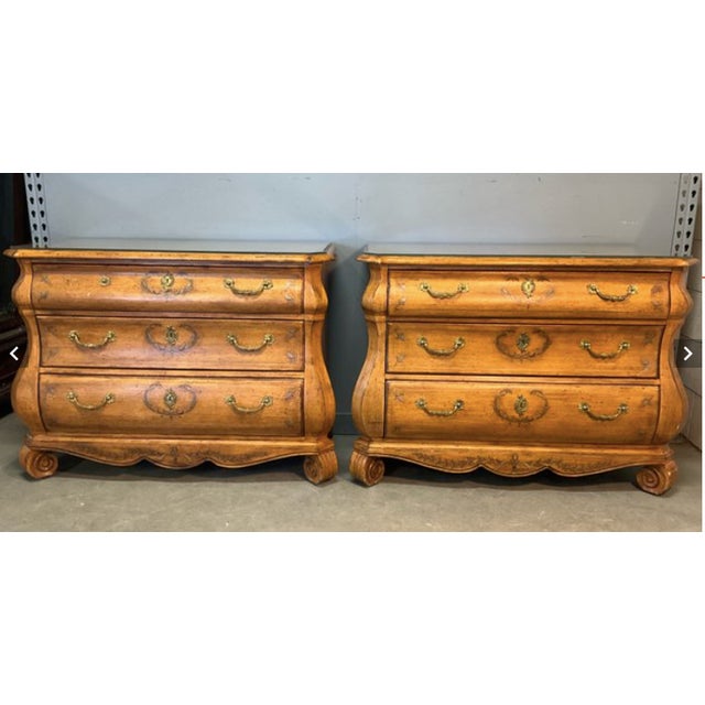Wood Late 20th Century Ferguson Copeland Pair of Chests For Sale - Image 7 of 11