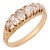 19th Century Victorian Old Mine Cut Diamond 14k Yellow Gold 6 Stone Band, Size 5.5 For Sale
