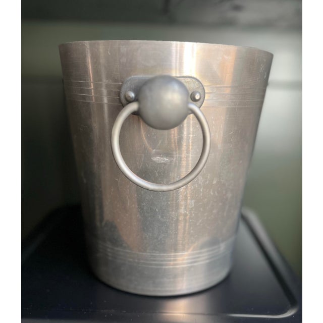 Vintage French Art Deco Champagne Bucket For Sale - Image 4 of 5