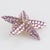 Contemporary Richard Kerr Pastel Pale Mauve Jeweled Star Clip-on Earrings For Sale - Image 3 of 8