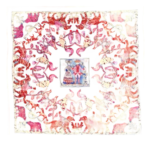 Hermès Early America 1 Silk Scarf 1981 Designed by Françoise De La Perriere