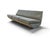 This sofa bed, featuring a refined sage green color, reflects the style and design typical of Marco Zanuso's work for...