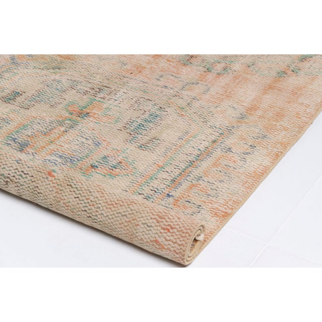 1950s Bohemian Handknotted Runner Rug For Sale - Image 10 of 10