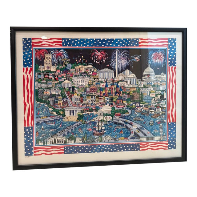 Rafy Signed Numbered 3d Pop Art Washington DC Panorama, Framed For Sale