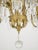Restored French Eight Arm Brass Crystal Chandelier For Sale - Image 6 of 10