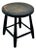 Very Nice Hand Made Antique American Primitive Pine Wood Footstool With Excellent Original Old Black Paint For Sale