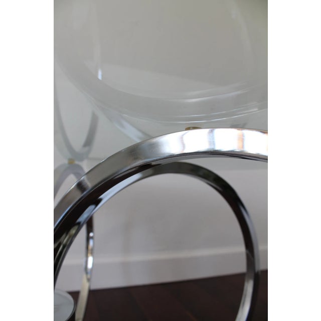 Metal 1970s Vintage Chrome Coffee Table For Sale - Image 7 of 8