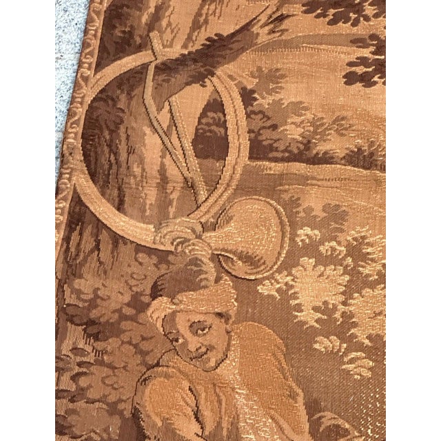 Antique French Jacquard Tapestry Panel in the style of Aubusson, 1920s For Sale - Image 18 of 18
