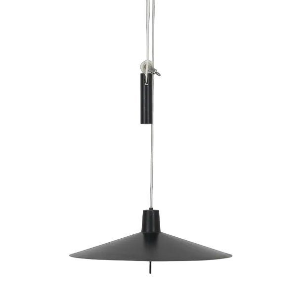 Metal Pendant Light with Counterweight For Sale