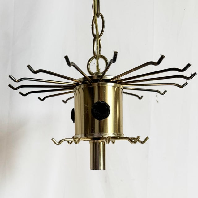 1980s Art Deco Hanging Lucite Chandelier For Sale - Image 5 of 12