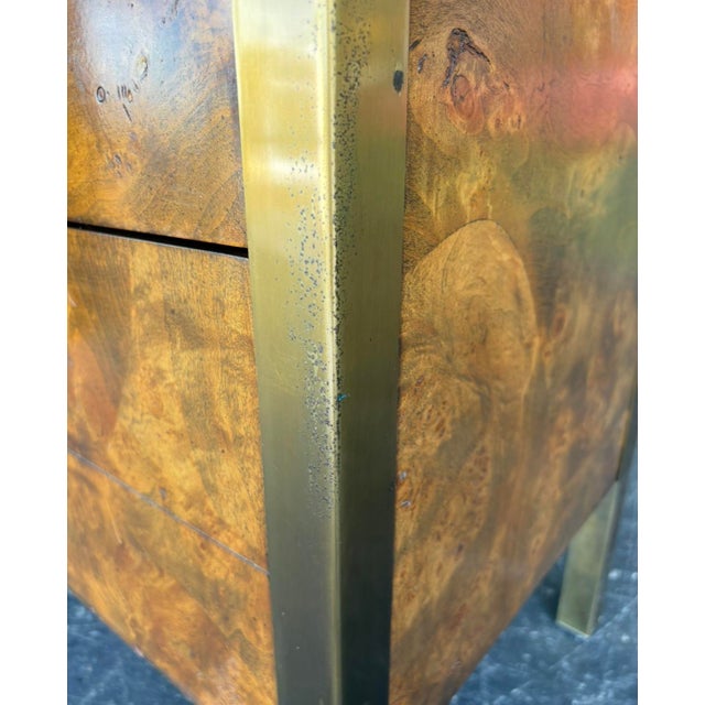 Mid Century Tomlinson Burl & Brass Sideboard For Sale - Image 11 of 13