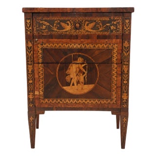 Italian Neoclassical Marquetry Cabinet in the Maggiolini Manner, 18th Century For Sale