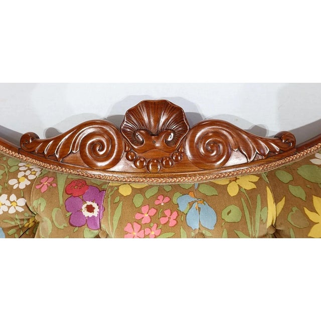 Wood Restoration Period Small Cherry Ear Sofa For Sale - Image 7 of 18