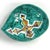 Italian Hand-Painted Glazed Tripod Dish, 1960s For Sale - Image 3 of 10