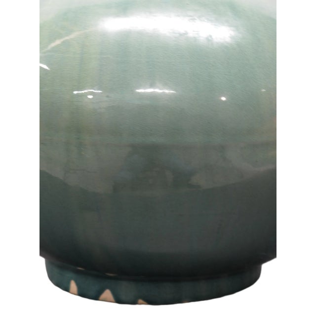 2010s Turquoise Long Neck Vase For Sale - Image 5 of 7
