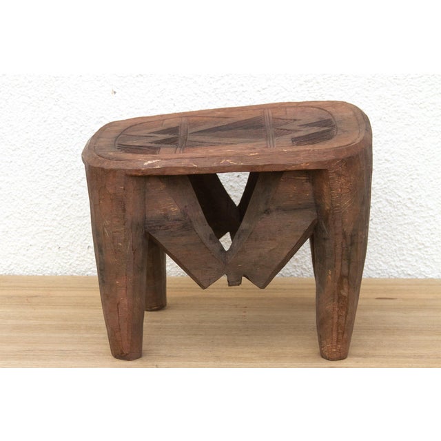 Carved African Storyteller's Nupe Stool For Sale In Los Angeles - Image 6 of 9