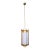1970s Large Mid Century Gothic Pendant Light With Long Metal Downrod For Sale