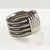 Space Age Machine Age Massive Silvered Metal Bracelet Bangle For Sale - Image 4 of 7