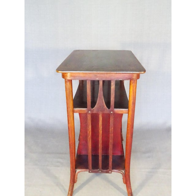 Side Table by Kolomann Moser Sheet Music Holder for Kohn, 1905 For Sale - Image 9 of 11