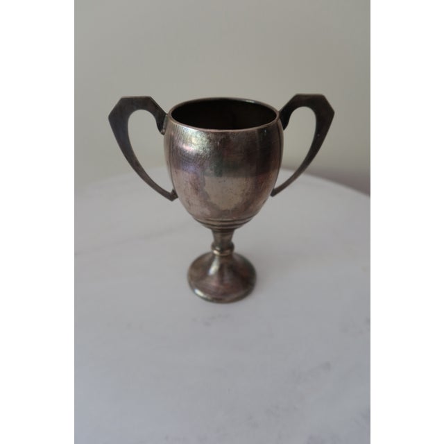 Antique Art Deco Silver-Plated Miniature Trophy Loving Cup — 1920s–1940s For Sale - Image 4 of 5
