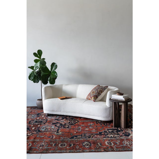 Abstract Antique Serapi Area Rug | Jolie For Sale - Image 3 of 16