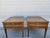 Henredon Henredon Walnut Square Side Tables Banded Tops For Sale - Image 4 of 13