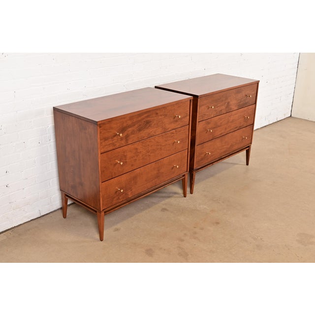 Planner Group Paul McCobb Planner Group Solid Birch Dressers or Chests of Drawers, Newly Refinished For Sale - Image 4 of 9