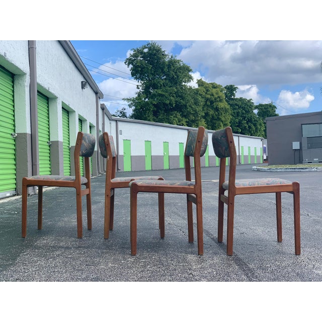 1970s 1970s Vintage J L Moller Teak Dining Chairs- Set of 4 For Sale - Image 5 of 13