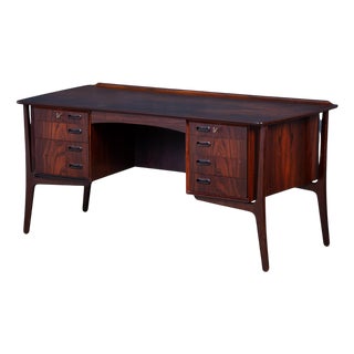 Vintage Rosewood Desk by Svend Åge Madsen for H.P. Hansen, 1960s For Sale