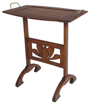 Italian Coffee Table in Wood and Brass, 1900s