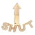 Nadine Ghosn Shut Up Diamond 18k Rose Single Earring For Sale