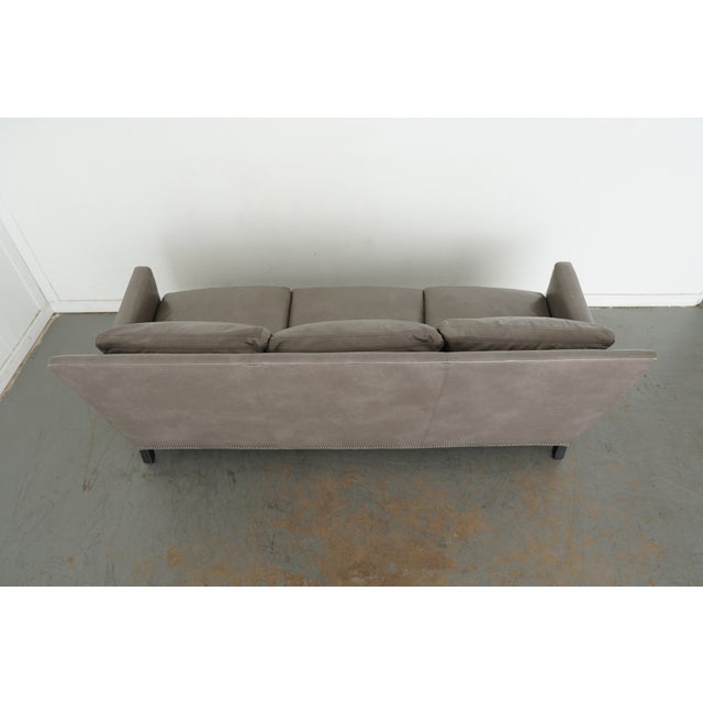 Lee Industries Lukas Leather Sofa For Sale - Image 12 of 13