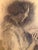 Modern Heinrich Pforr, Silent Devotion Portrait of Anne Pforr Shoemaker Profile, 1920s, Charcoal on Paper For Sale - Image 3 of 11