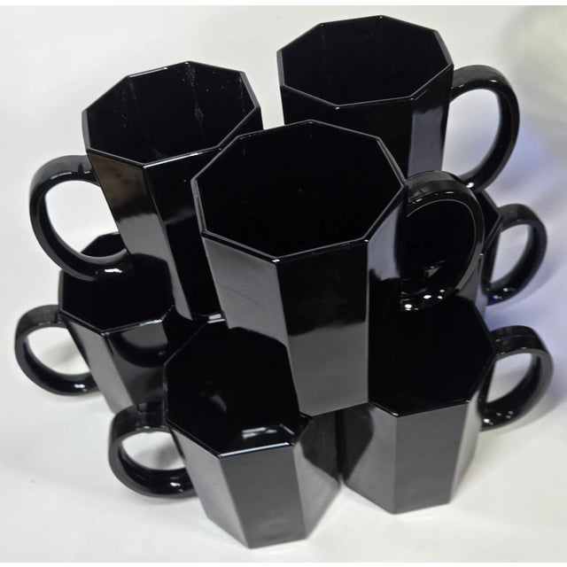 80s French Gothic Glam Mugs- Set of Eight For Sale - Image 4 of 17
