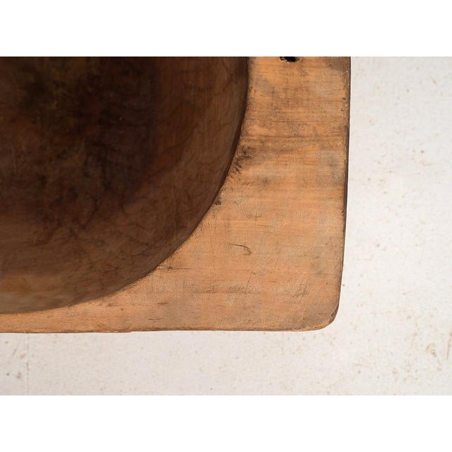 Antique Primitive Wooden Bowl For Sale - Image 5 of 7
