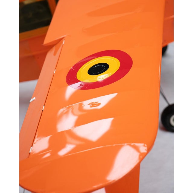 Large Vintage Stampe SV.4 Biplane Airplane Model, 1980s For Sale - Image 9 of 16