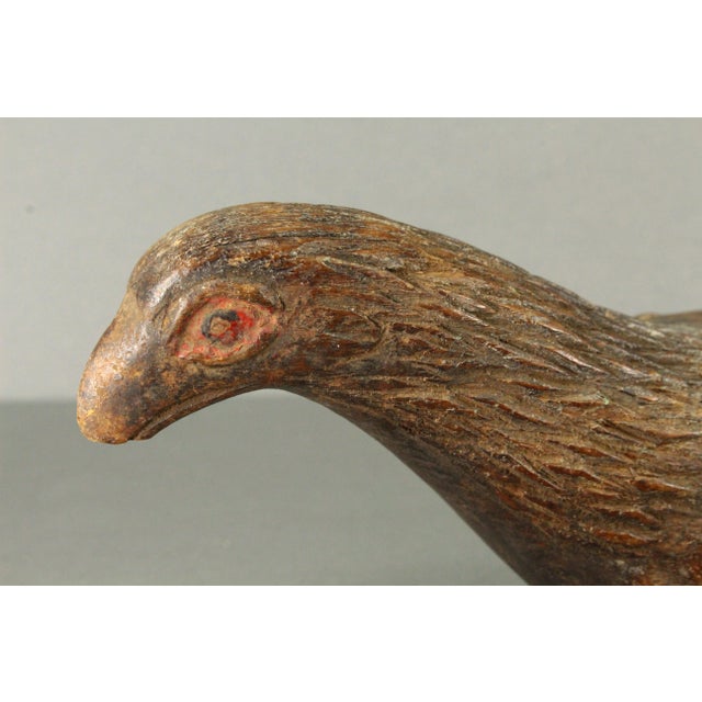 Antique Transylvania Carved Figure of a Bird - Pigeon For Sale - Image 4 of 18