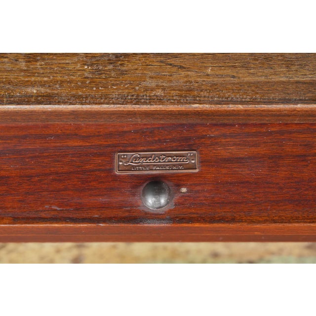 Antique three section wood barrister bookcase with steel hardware. Barrister bookcases were originally designed for...