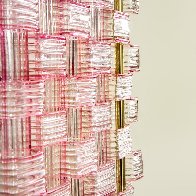 Mid-Century Modern Murano Glass Wall Lights by Flavio Poli for Seguso, 1954, Set of 2 For Sale - Image 3 of 7