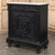 Mid 19th Century 19th Century French Napoleon III Ebonized Neoclassical Cabinet With Carrara Marble For Sale - Image 5 of 18