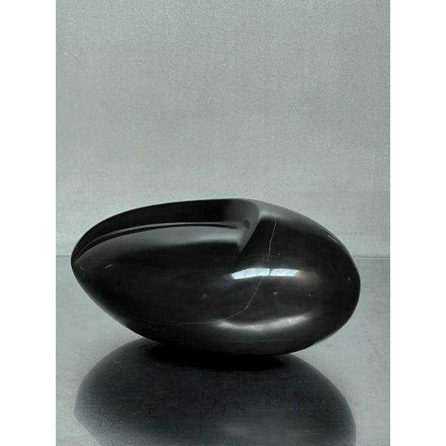 Mid-Century Modern Architectural Sculpture in Black Marble, 1960s For Sale - Image 4 of 6