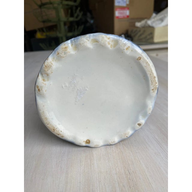 Black Antique Late 19th Century Black and White Porcelain Pitcher For Sale - Image 8 of 9